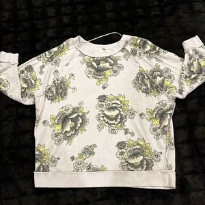 Free People | Oversized Floral Sweater